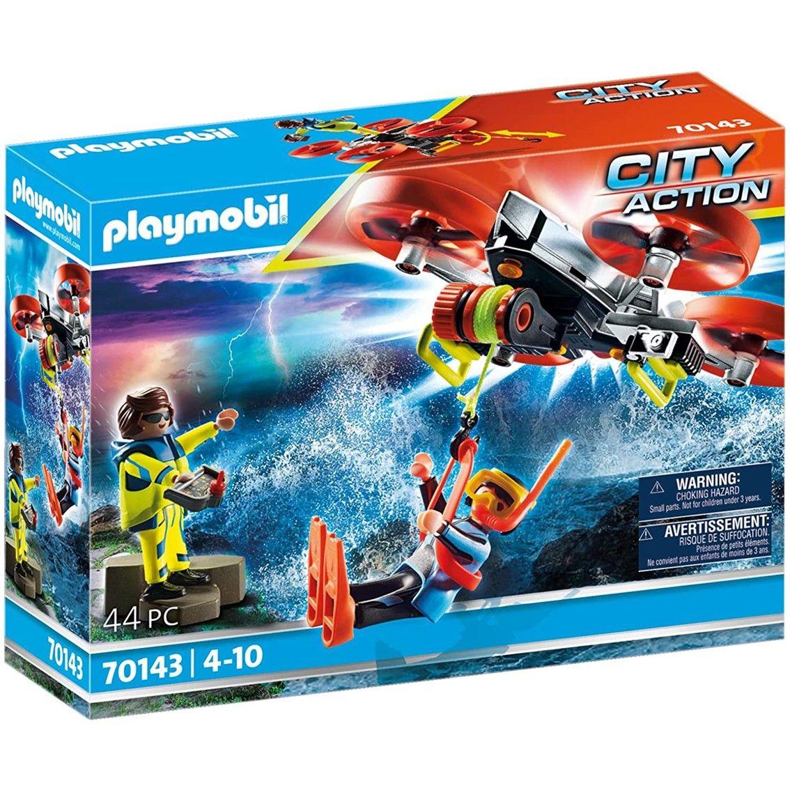 Conjunto de Resgate Marítimo PLAYMOBIL 70143 (4 anos - Multicolor)