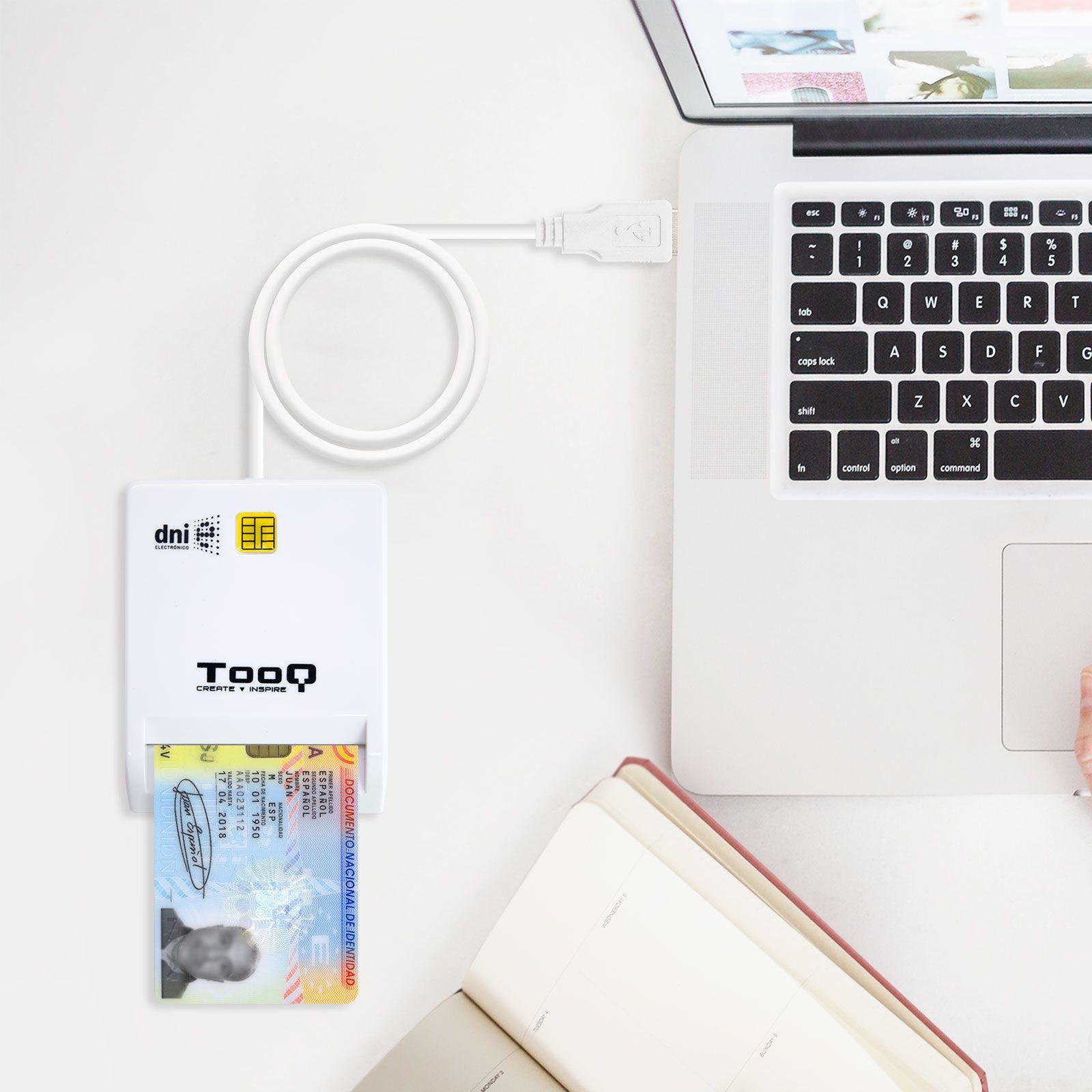 Leitor de Cartões de Cidadão TOOQ TQR-210W (Branco), miniatura 3