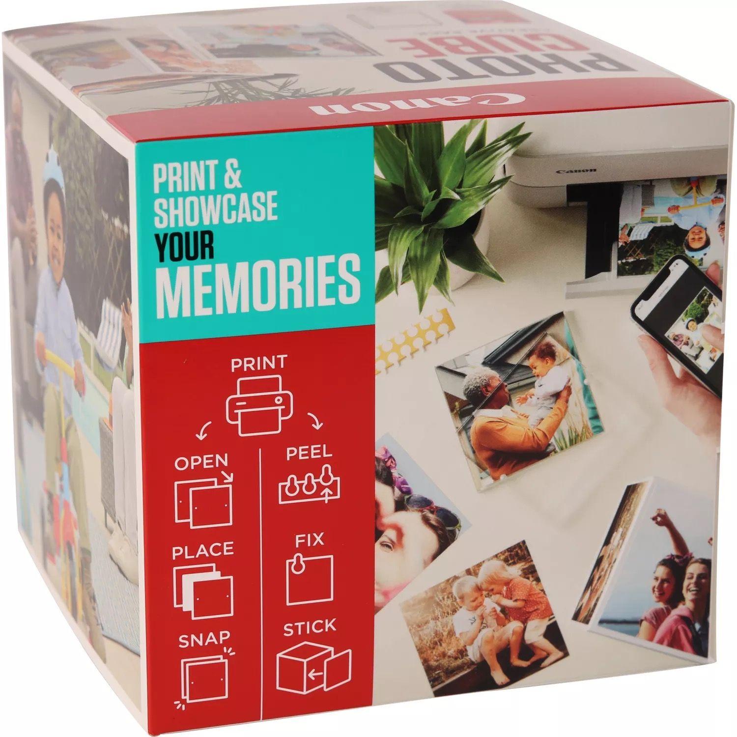 Conjunto de Moldura Fotográfica e Papel Fotográfico CANON Photo Cube Creative + PP-201 (Azul), miniatura 2