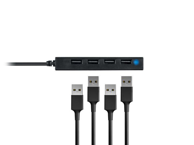 Hub USB 2.0 CONCEPTRONIC HUBBIES05B (0,09 m - USB 2.0 - Preto), miniatura 4