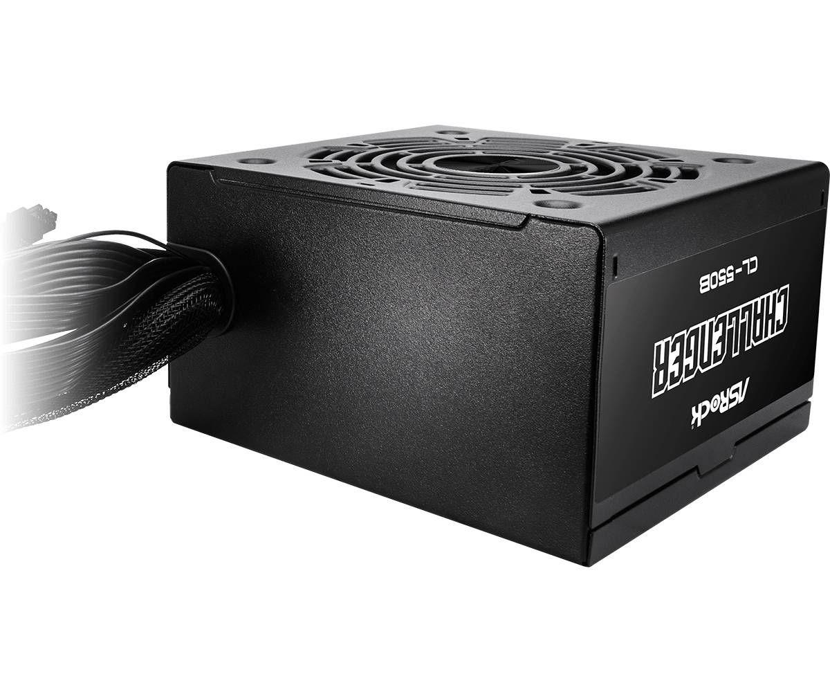 Fonte de Alimentação ASROCK Challenger CL-550B (ATX - 550 W - 80 PLUS Bronze - Preto), miniatura 3