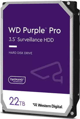 Disco Rígido HDD WESTERN DIGITAL Purple Pro WD221PURP (22 TB - 3.5" - SATA 6.0Gb/s)