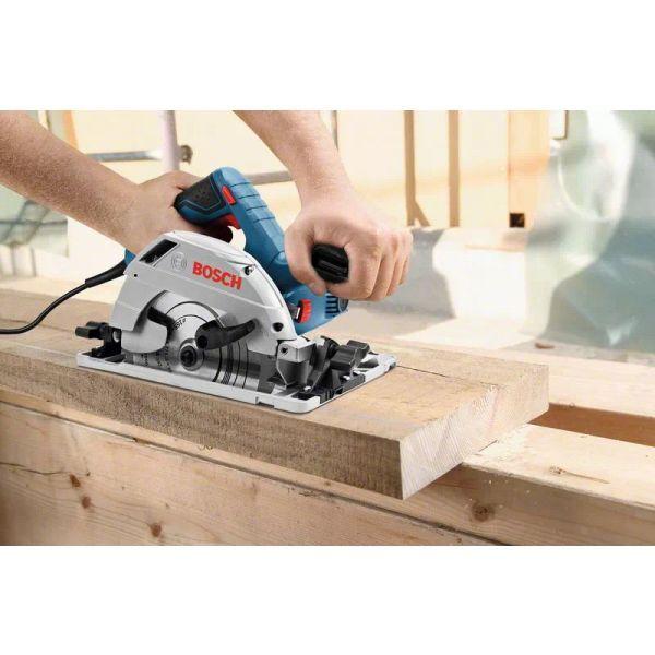 Serra Circular BOSCH GKS 55+ GCE Professional (1350 W - Corrente alternada - Azul e Preto) — miniatura 3