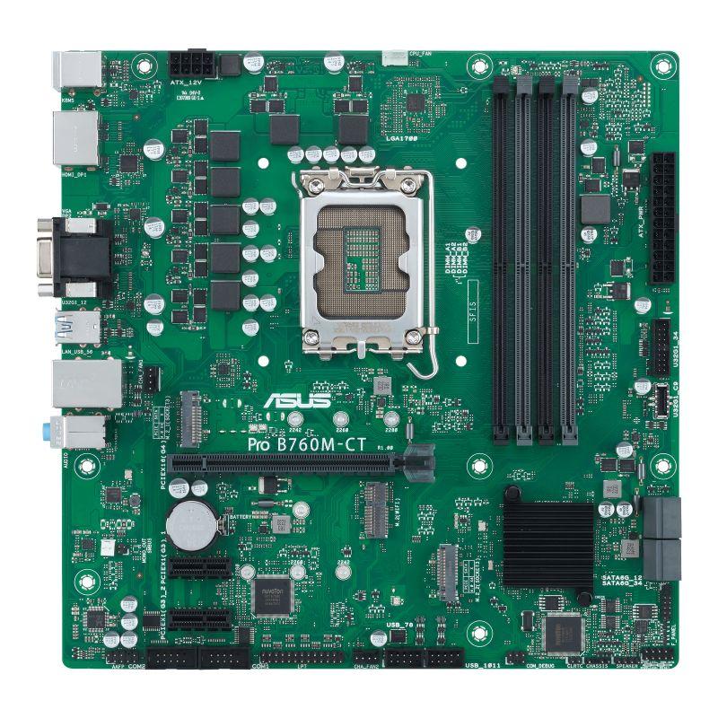 Motherboard ASUS PRO B760M-CT-CSM (LGA 1700 - micro ATX - Duplo canal - Verde)