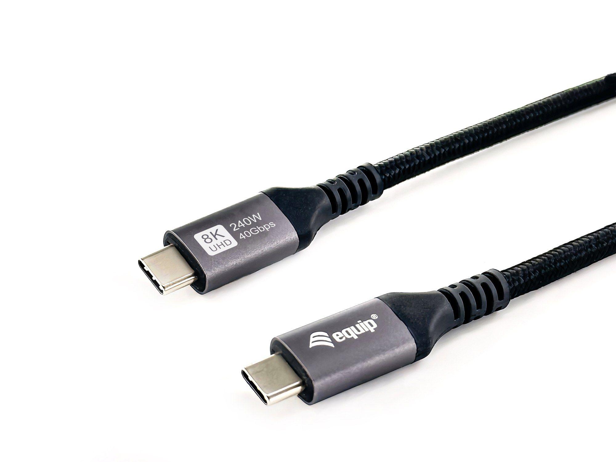 Cabo USB-C EQUIP 128380 (0,5 m - USB-C - Preto) — miniatura 2