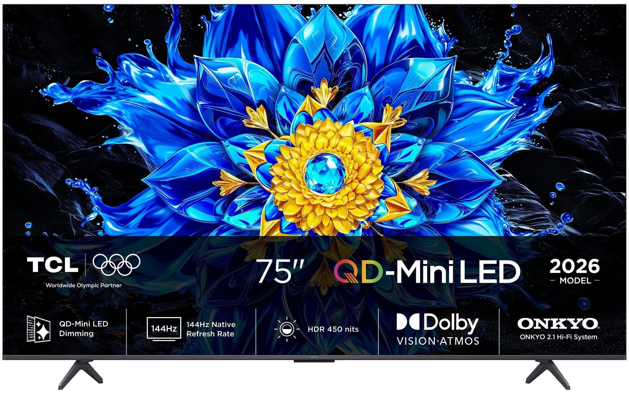 Televisão TCL TV 75P8L (QD-Mini LED - 3840 x 2160 pixels - Mini LED - Preto)