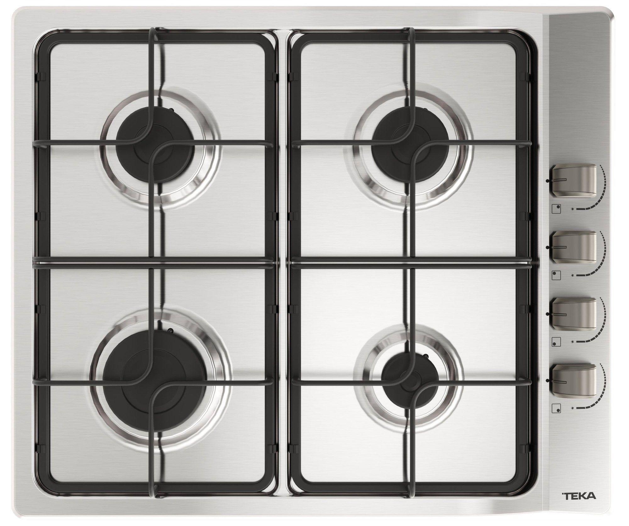 Placa a Gás de Encastre TEKA E/60.3 40 LLN0E NAT (4 zonas - W - Aço inoxidável - Inox)