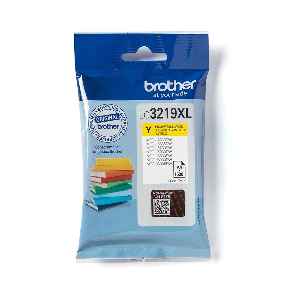 Tinteiro BROTHER LC3219XLY (1500 páginas - Amarelo)