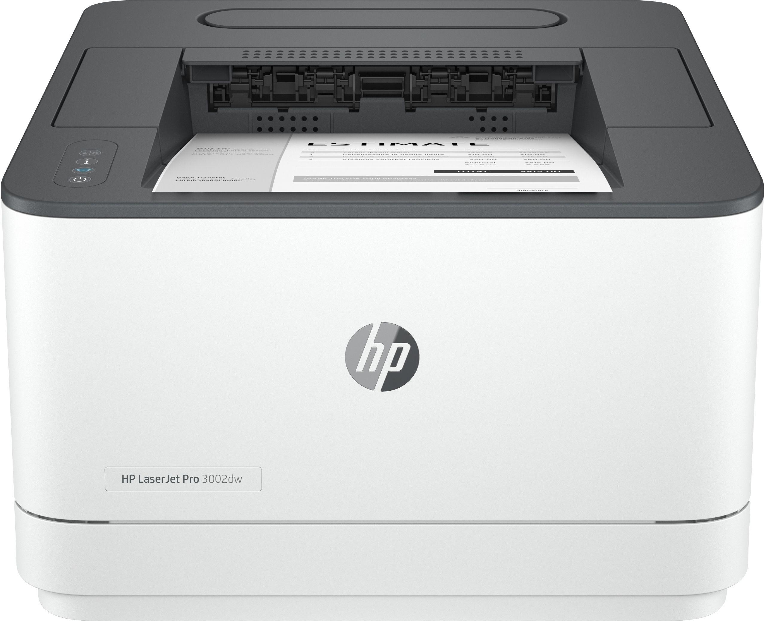 Impressora Laser HP LaserJet Pro 3002dw (A4 - Impressão a preto e branco - 250 folhas - Cinzento e Branco)