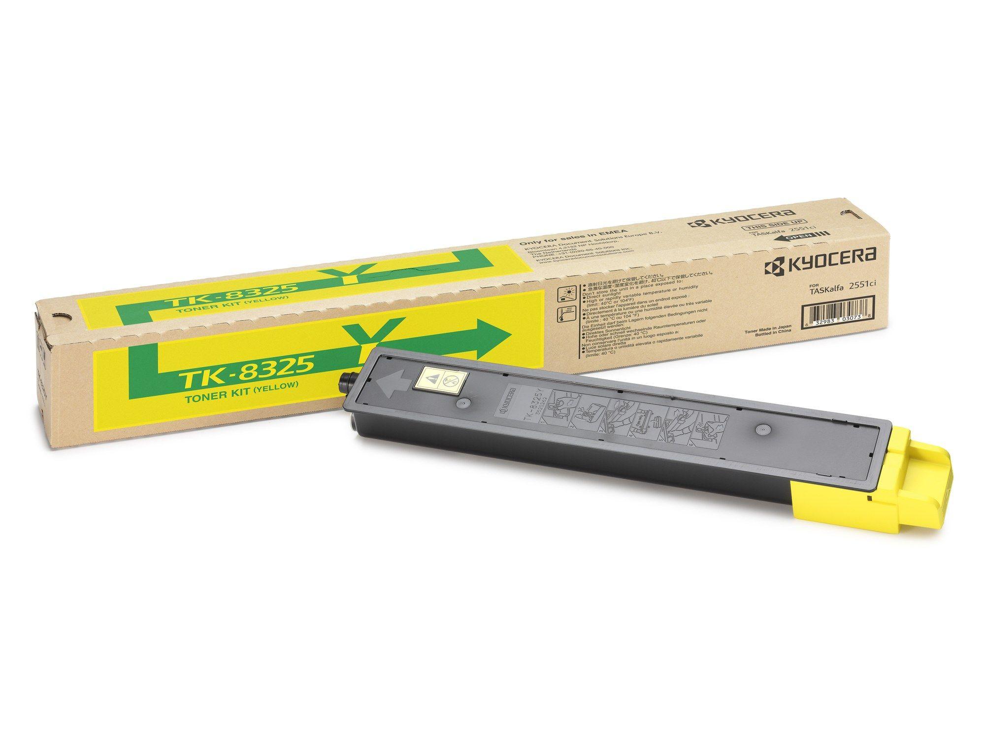 Toner KYOCERA TK-8325Y (12000 páginas - Amarelo)