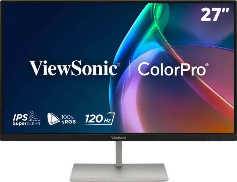 Monitor VIEWSONIC VP2766-2K (27" - IPS - 120 Hz - Prateado e Preto)