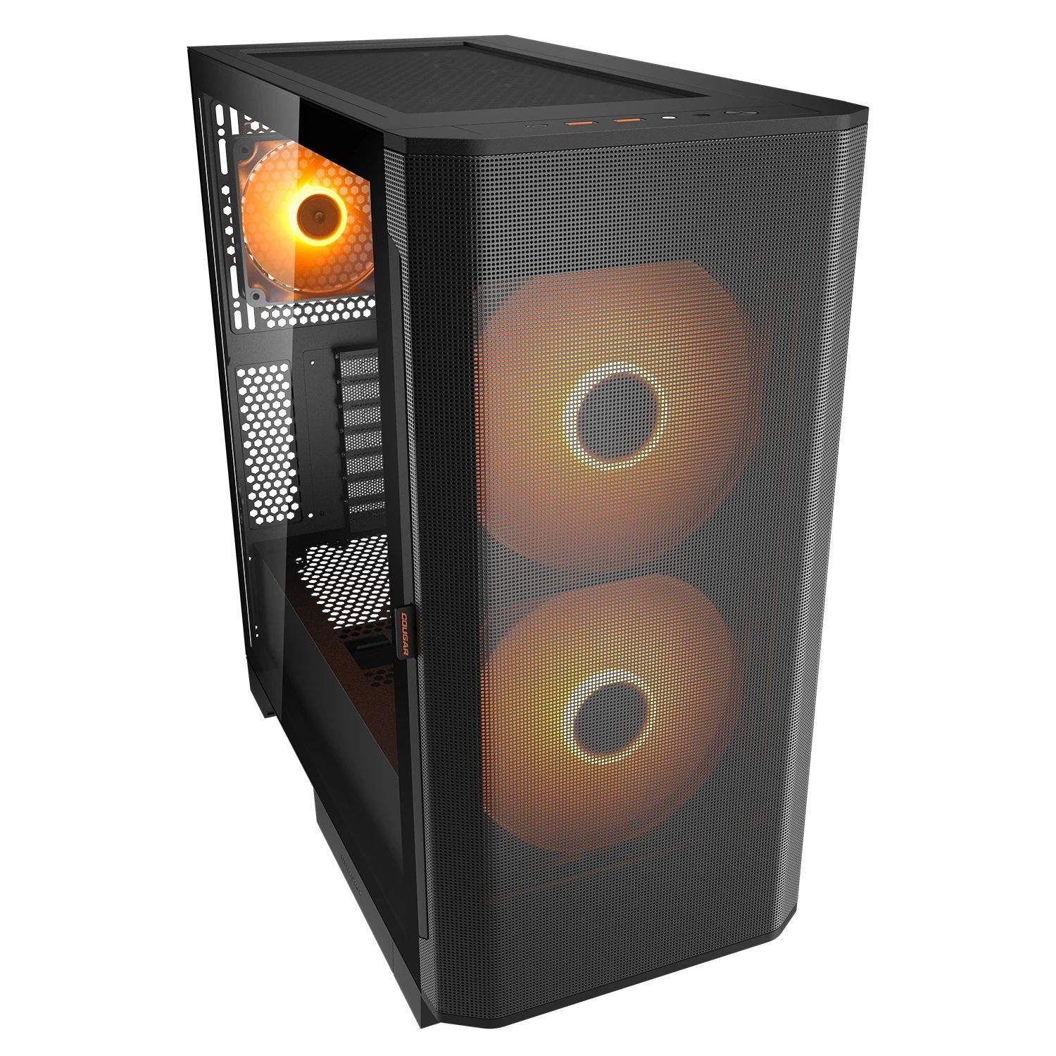 Caixa de Computador COUGAR Airface Flo RGB CGR-5YA6B-RGB (Midi Tower - 190 mm - 390 mm - Preto) — miniatura 3