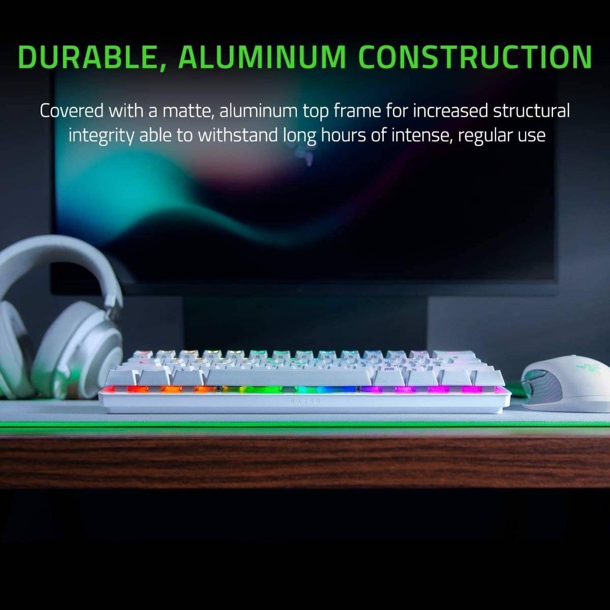 Teclado RAZER Huntsman Mini (Inglês - Teclas óticas lineares Red - Mini - Branco) — miniatura 4