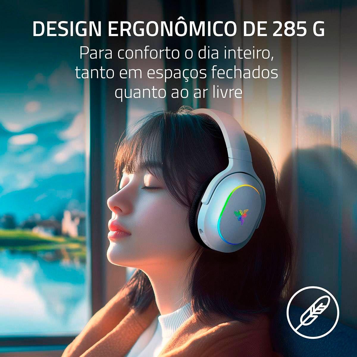 Headset Gaming RAZER Barracuda X Chroma (Binaural - Sem fios - Circumaural - Branco) — miniatura 4