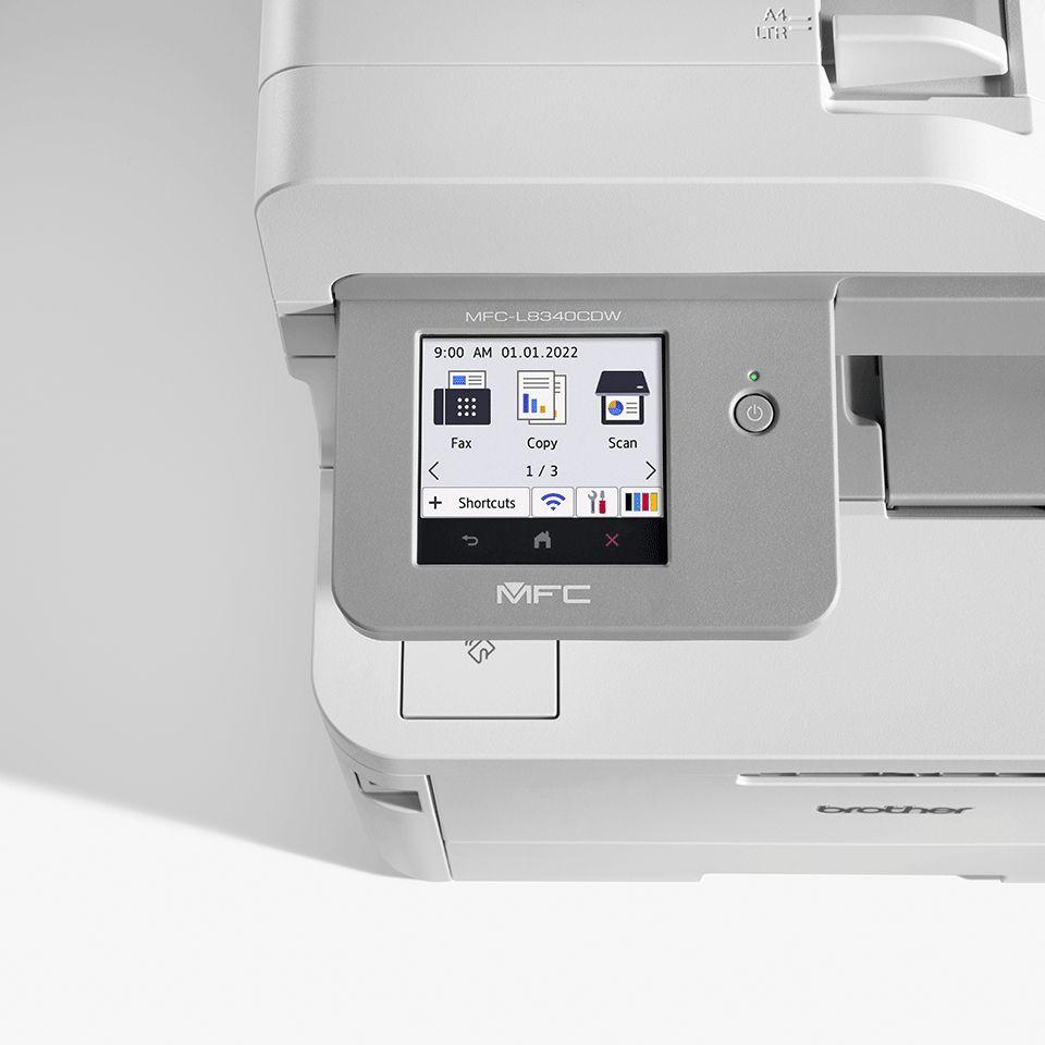 Impressora Multifunções Laser LED BROTHER MFC-L8340CDW (Impressão a cores - 250 folhas - Branco), miniatura 3