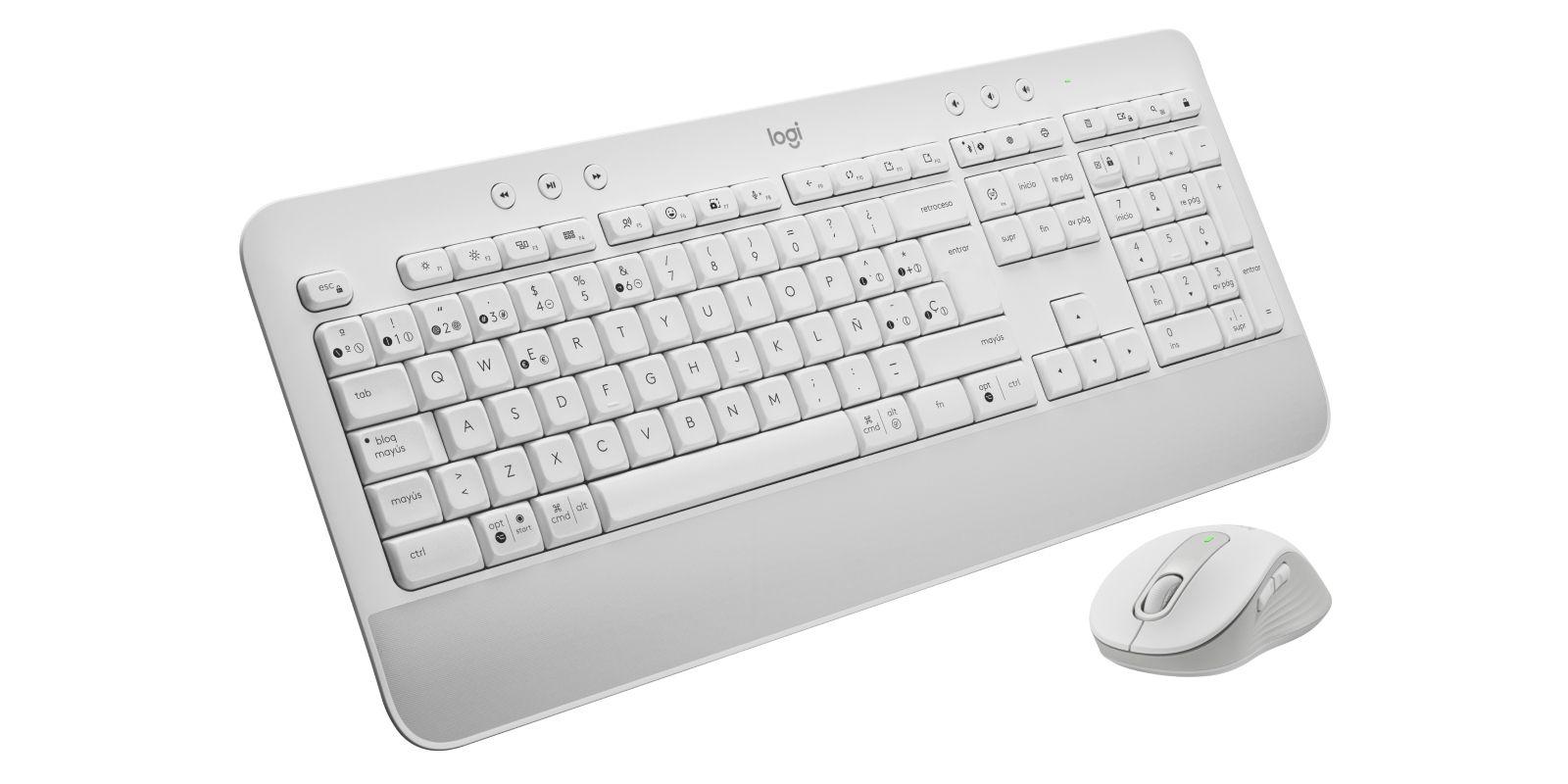 Teclado e Rato LOGITECH Signature MK650 Combo para Empresas (Espanhol - Membrana - Tamanho completo - Branco) — miniatura 2