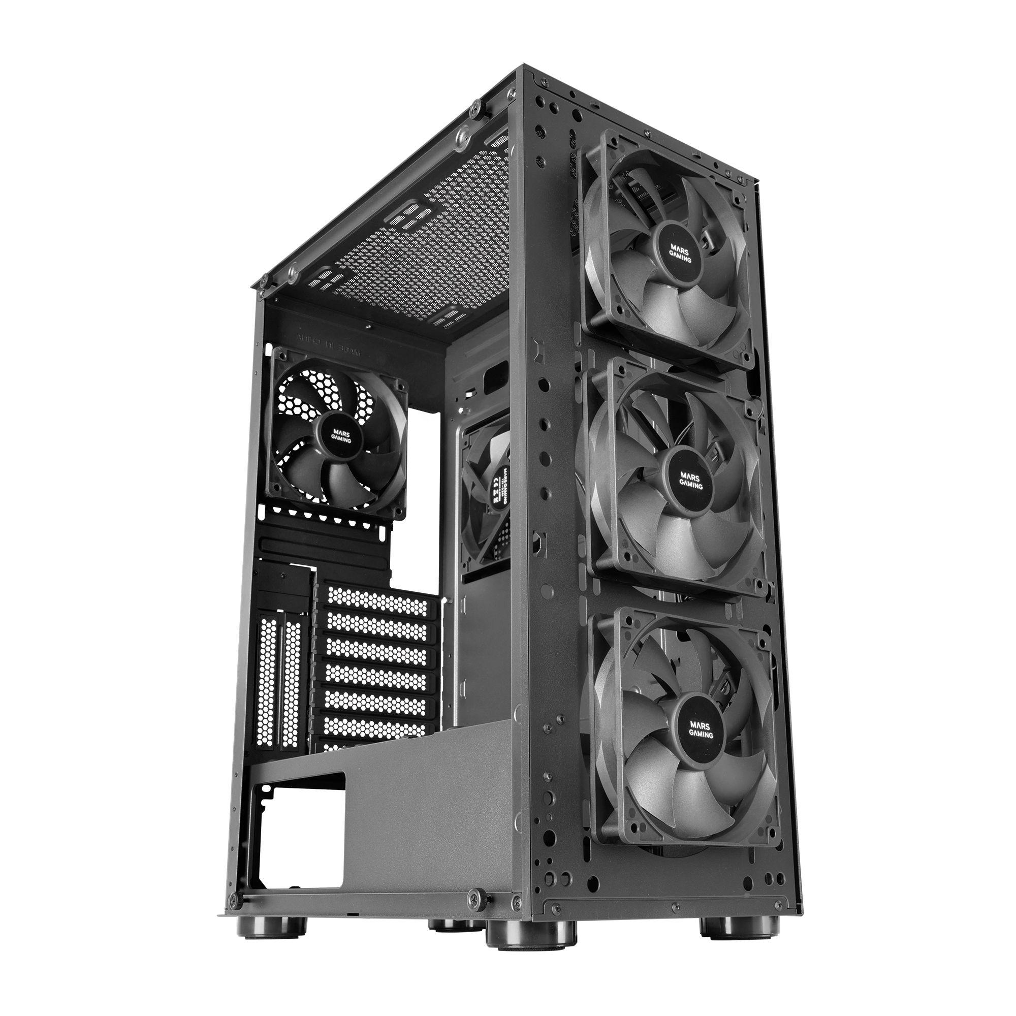 Caixa PC MARS GAMING MC-PRO2 (ATX, EATX, micro ATX, Mini-ITX - Tower - ATX, EATX, micro-ATX, Mini-ITX - Preto) — miniatura 2