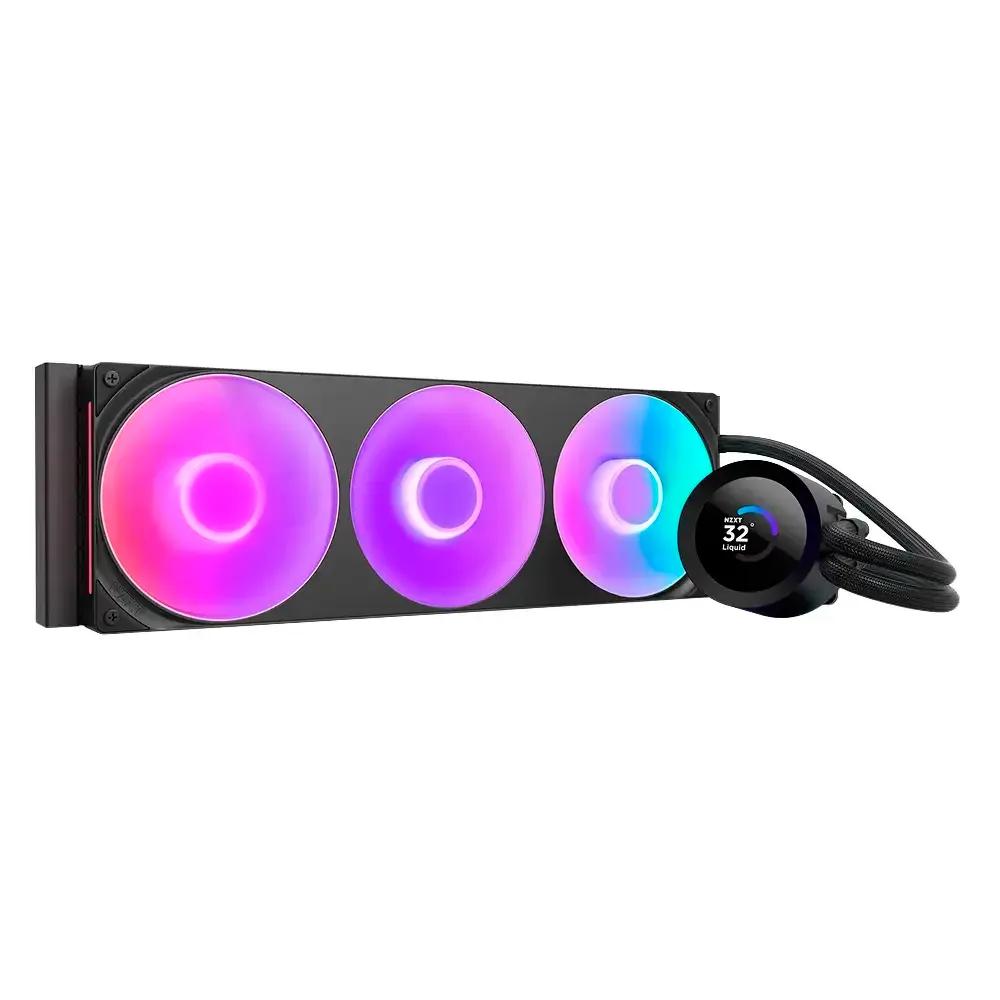 Sistema de Refrigeração Líquida Tudo-em-Um NZXT Kraken Plus 360 RGB V2 (2400 RPM - Multicor - 8 pinos - Preto), miniatura 2