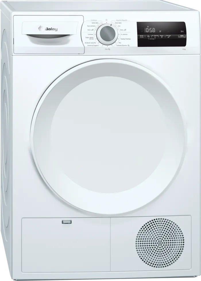 Máquina de Secar Roupa Independente BALAY 3SB288BE (8 kg - Condensação - Direita - Branco)