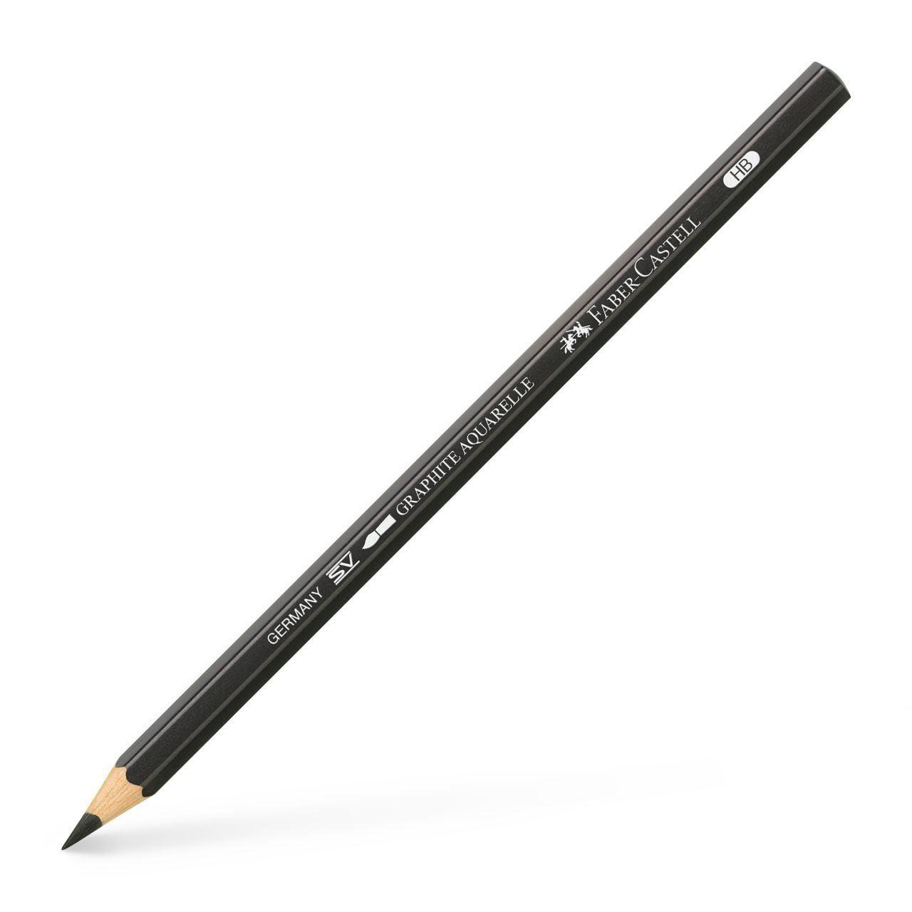 Lápis de Grafite Aquarelável FABER-CASTELL Graphite Aquarelle HB (Preto)