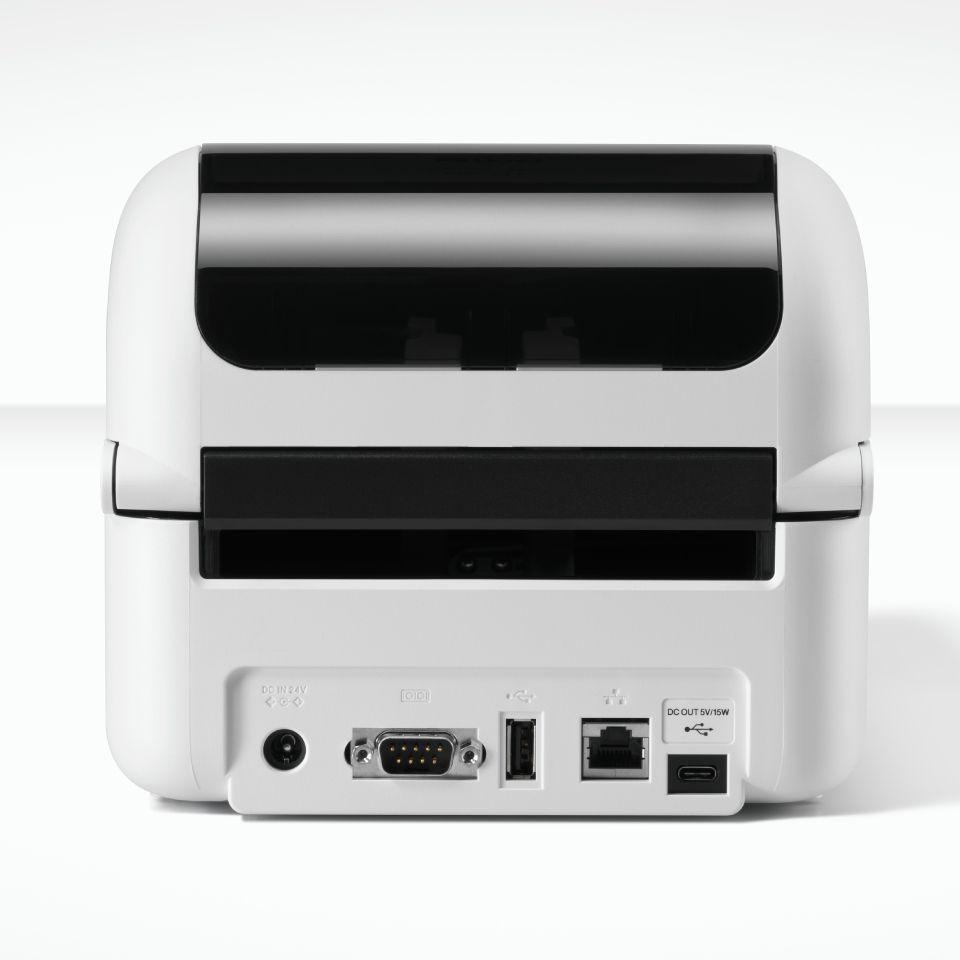 Impressora de Etiquetas, Recibos e Pulseiras BROTHER TD-4455DNWB (Com fios - Cinzento e Branco), miniatura 4