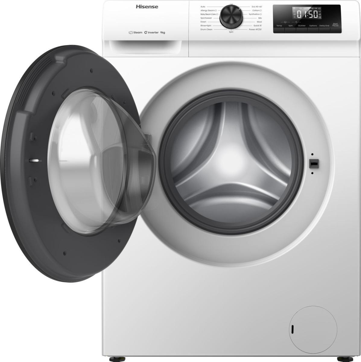 Máquina de Lavar Roupa Independente HISENSE WF1Q9041BW (1400 RPM - B - 42 l - Branco), miniatura 2