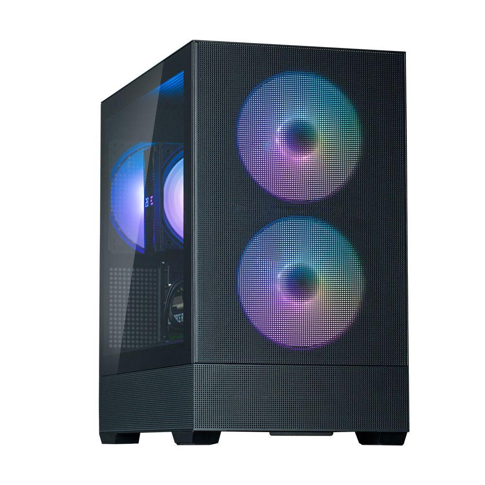 Caixa PC ZALMAN P30 AIR (Micro ATX, Mini-ITX - Mini Tower - Plástico, aço, vidro temperado - Preto) — miniatura 3