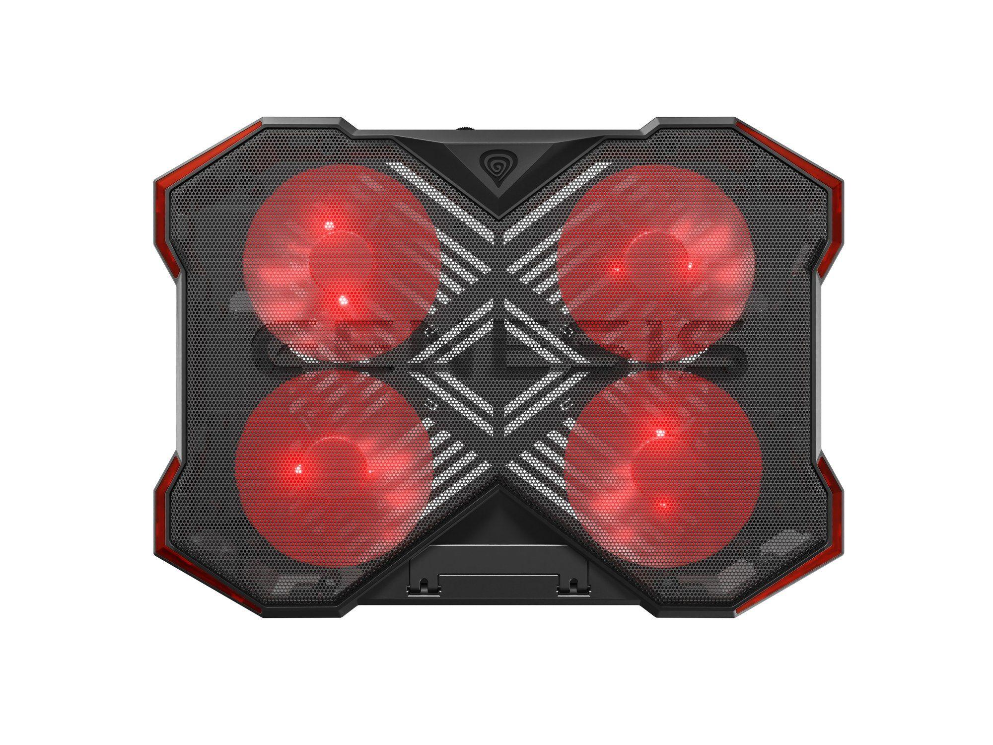 Base de Refrigeração GENESIS Oxid 260 (17,3" - 43,9 cm - 1010 RPM - Preto e Vermelho)