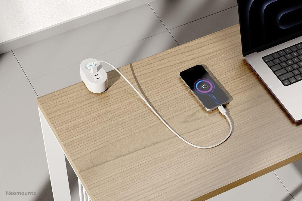 Extensão Elétrica de Mesa NEOMOUNTS DS22-840WH6 (Tipo F - Branco) — miniatura 8