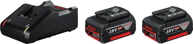Kit de Baterias e Carregador BOSCH 1600A019S0 (Preto)