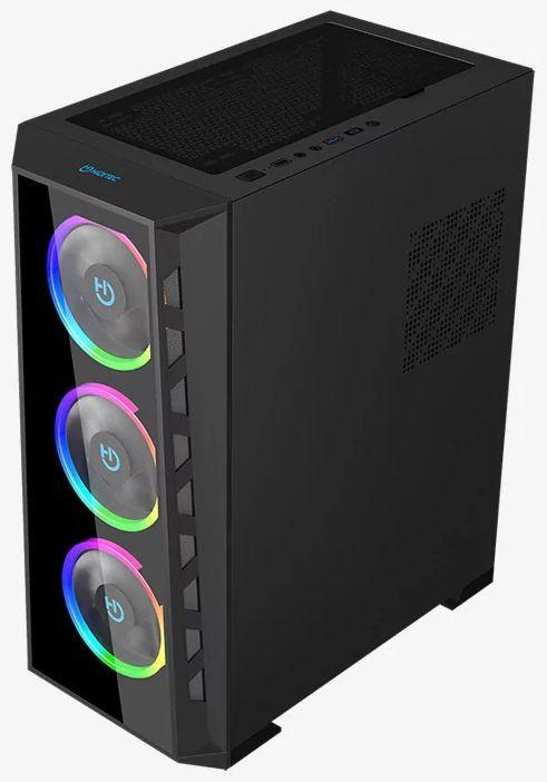 Caixa PC HIDITEC MH12 Glass (ATX, EATX, ITX, micro ATX - Tower - ATX, E-ATX, ITX, Micro ATX - Preto) — miniatura 3