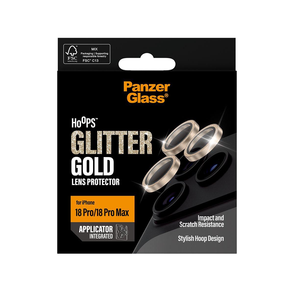 Protetor de Lentes de Câmara PANZERGLASS Hoops (Silicone - Dourado) — miniatura 3