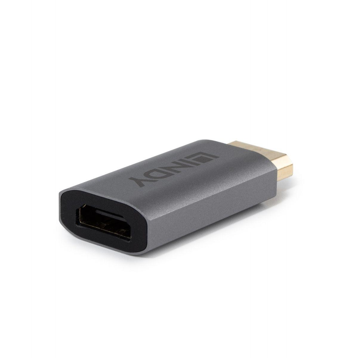 Adaptador Ativo DisplayPort para HDMI LINDY 41095 (HDMI Type A - Cinzento)