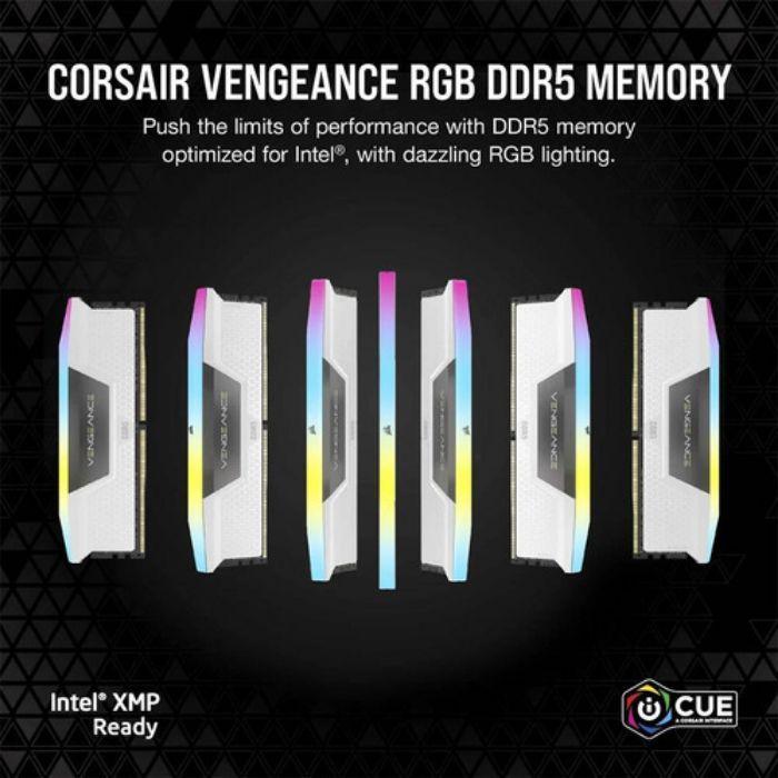 Memória RAM CORSAIR Vengeance RGB CMH32GX5M2B6400Z32W (6400 MHz - 32GB - DIMM de 288 pinos), miniatura 2