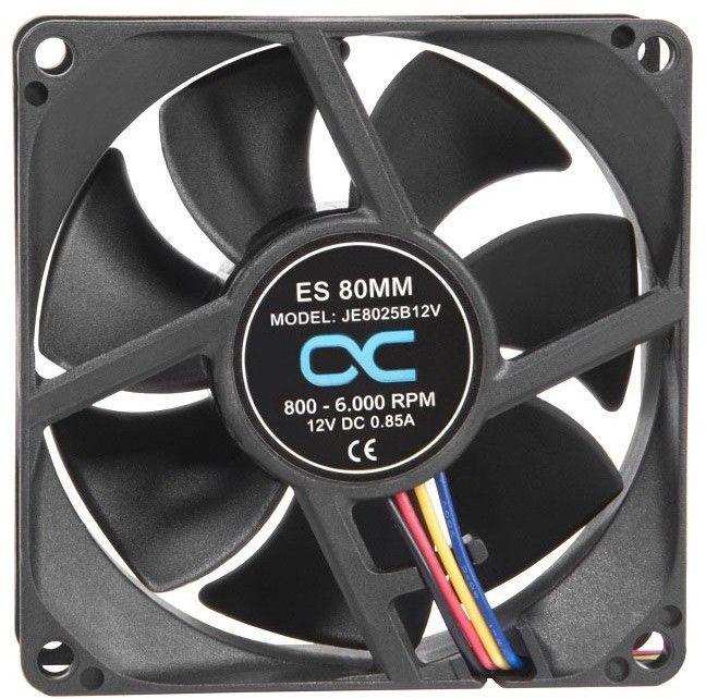 Ventoinha para Caixa de PC ALPHACOOL JE8025B12V (Preto) — miniatura 2
