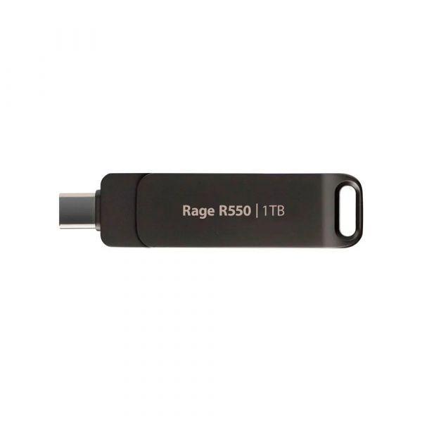 Pen USB PATRIOT Rage R550 (Rotação - USB Type-A / USB Type-C - USB-A / USB-C - Preto)
