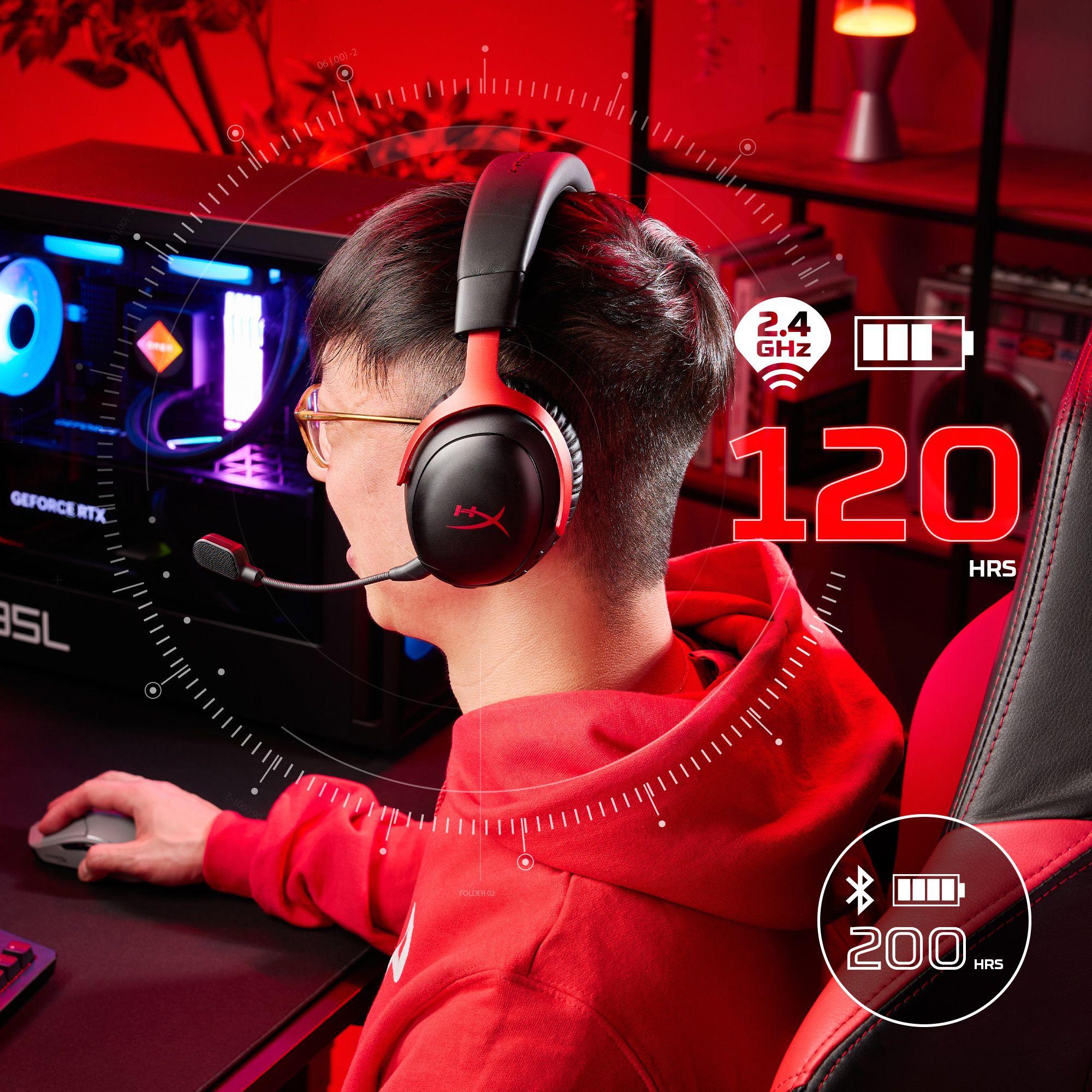 Headset Gaming HYPERX Cloud III S Wireless (Auscultadores - Sem fios - USB - Preto/Vermelho), miniatura 6