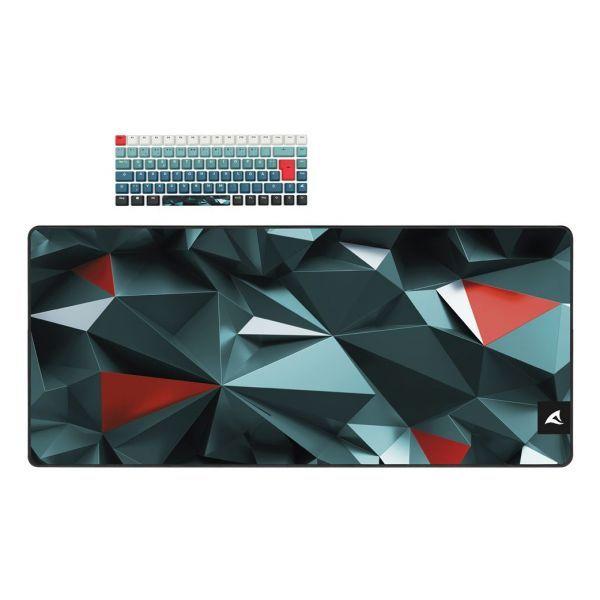 Teclado SHARKOON SKILLER SGK50 S3 Design Bundle D1 (DE - Gateron hot-swap - 75% - Cinzento-Verde/Vermelho)