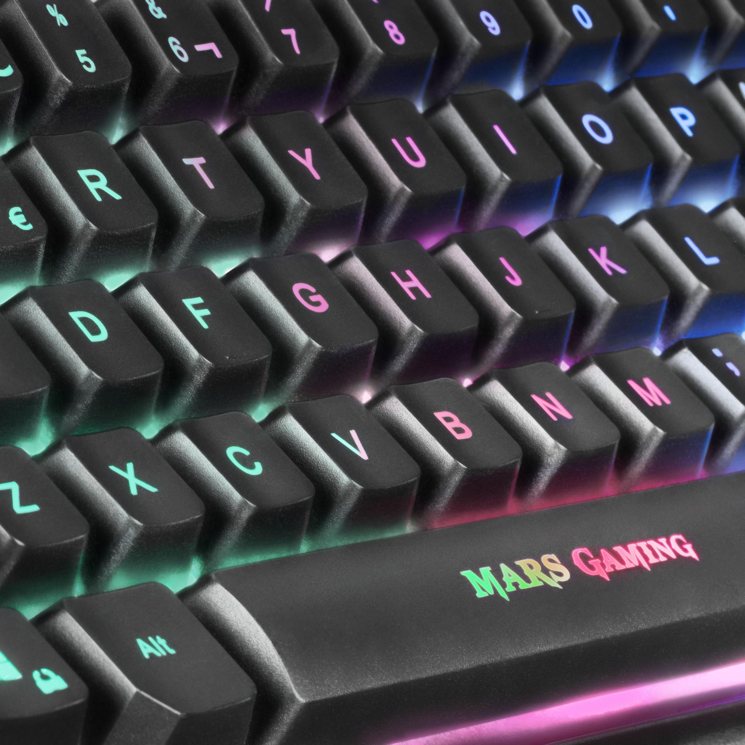 Conjunto Teclado e Rato MARS GAMING MCPTKL (Espanhol - Membrana - Tamanho completo - Preto) — miniatura 5