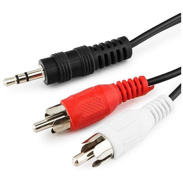 Cabo Áudio Estéreo GEMBIRD CCA-458-5M (5 m - 2 x RCA - 3,5 mm - Preto, Vermelho e Branco) — miniatura 3
