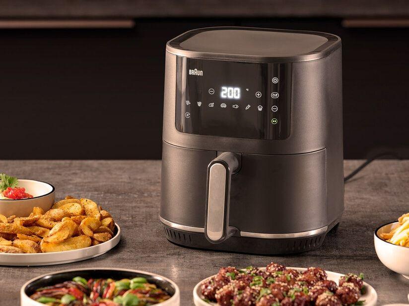 Fritadeira a Ar Quente BRAUN MultiFry 3 HF3030 (1500 W - 200 °C - 80 °C - Preto), miniatura 7