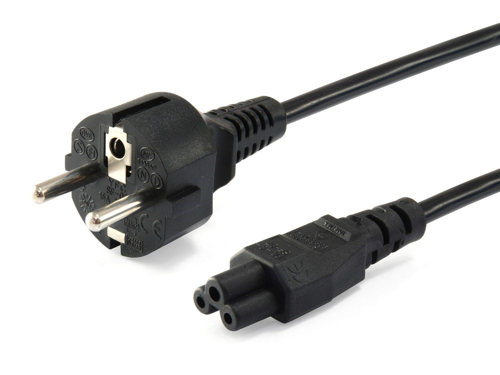 Cabo de Alimentação EQUIP 112150 (1,8 m - CEE 7/7 - IEC C5 - Preto)