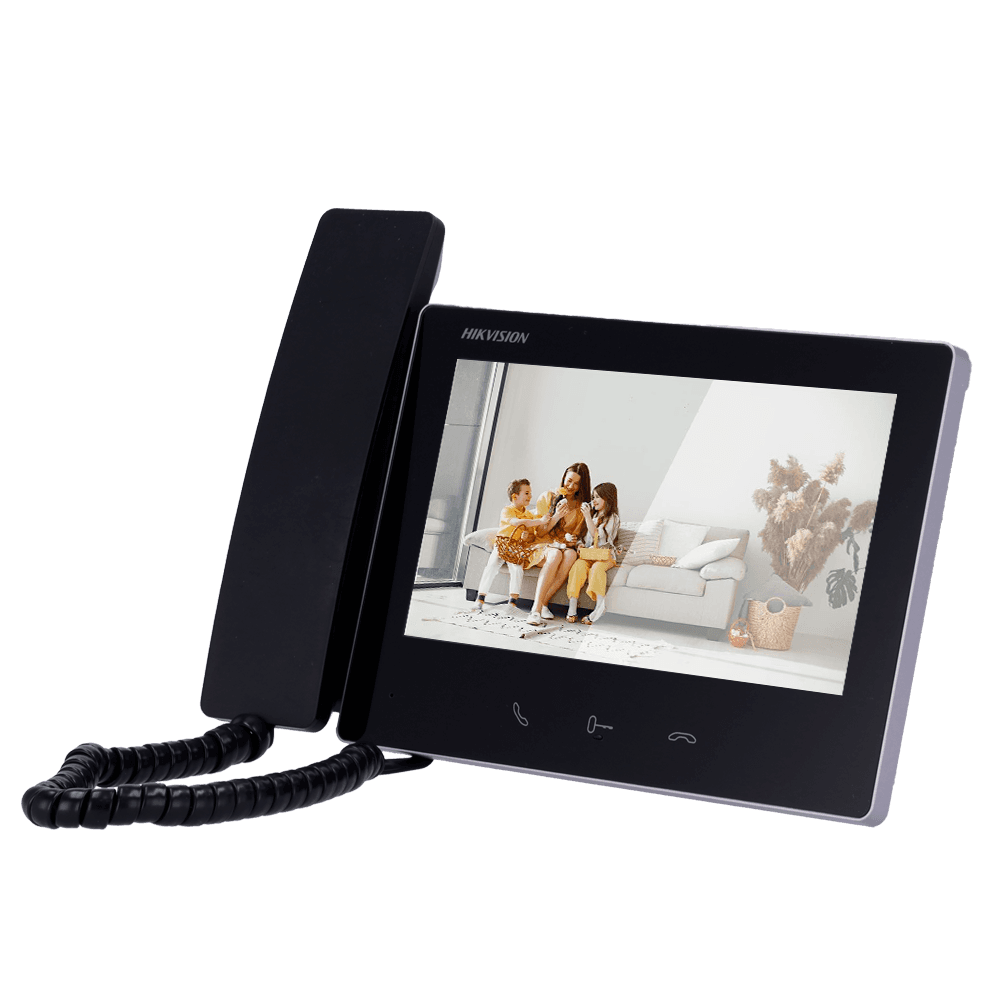 Monitor para Videoporteiro HIKVISION DS-KH7300EY-WTHE2 (7" TFT tátil - 2 fios HD - Wi-Fi)