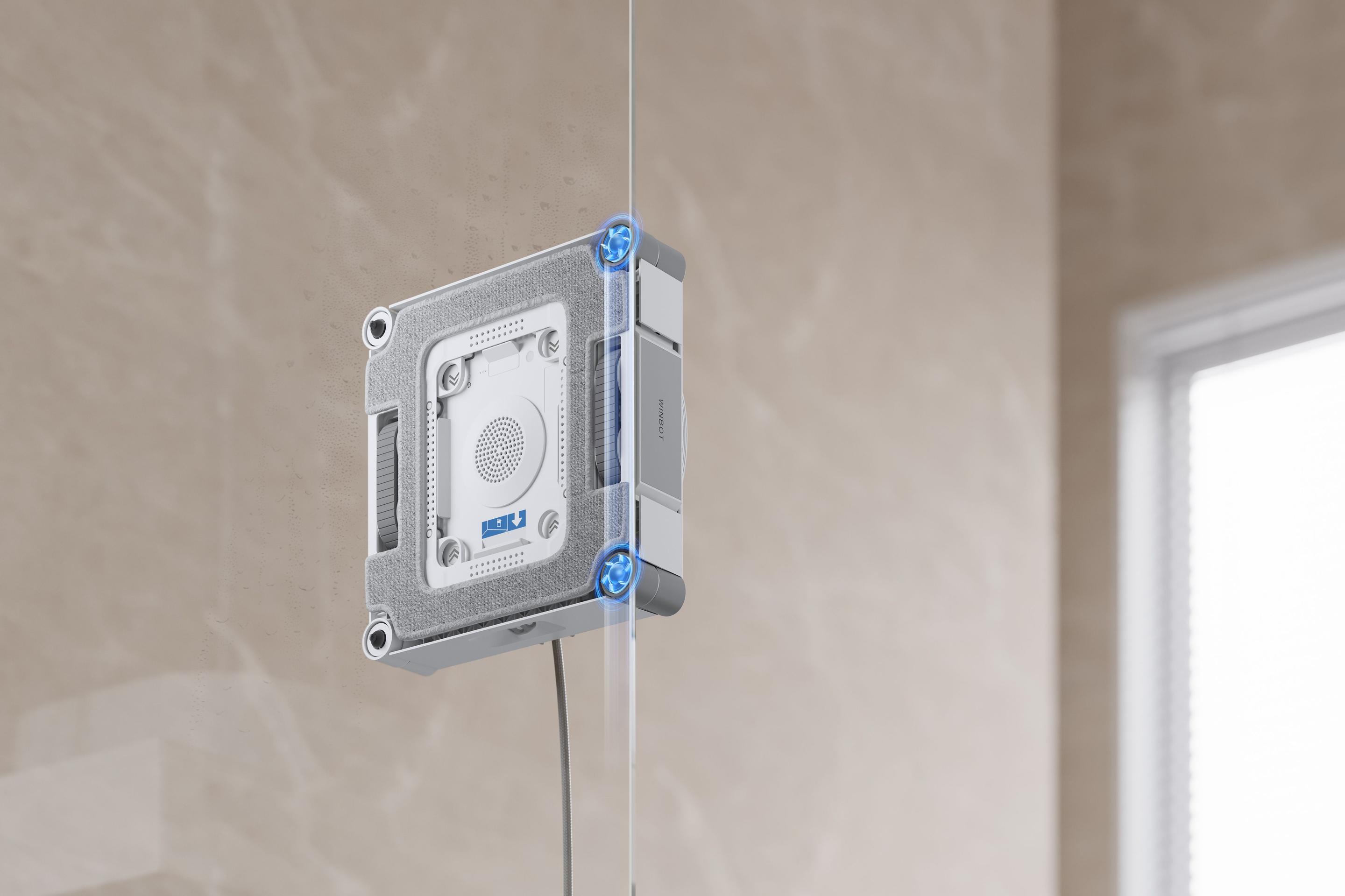 Robot de Limpeza de Vidros ECOVACS WINBOT W3 OMNI (Altura 7,6 cm - Prateado e Branco) — miniatura 46