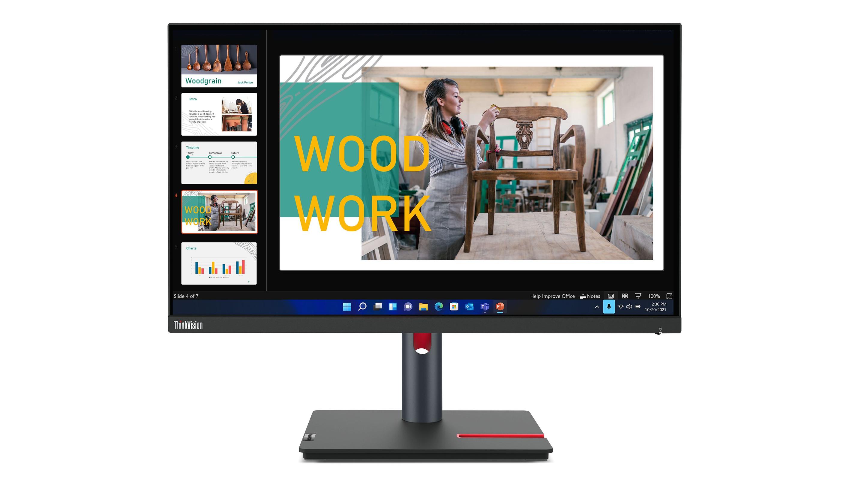 Monitor LENOVO ThinkVision P24q-30 (23,8" - IPS - 60 Hz - Preto) — miniatura 5
