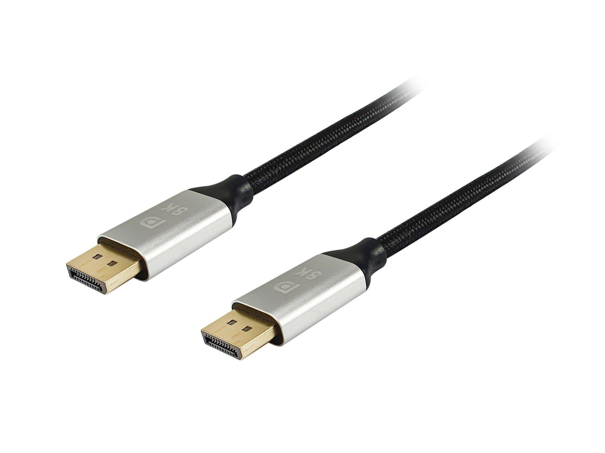 Cabo DisplayPort EQUIP 119265 (5 m - Preto e Alumínio)