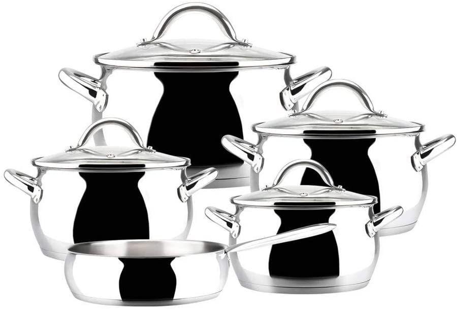 Conjunto de Panelas MAGEFESA KUCHEN 9PZ (Inox - Inox)