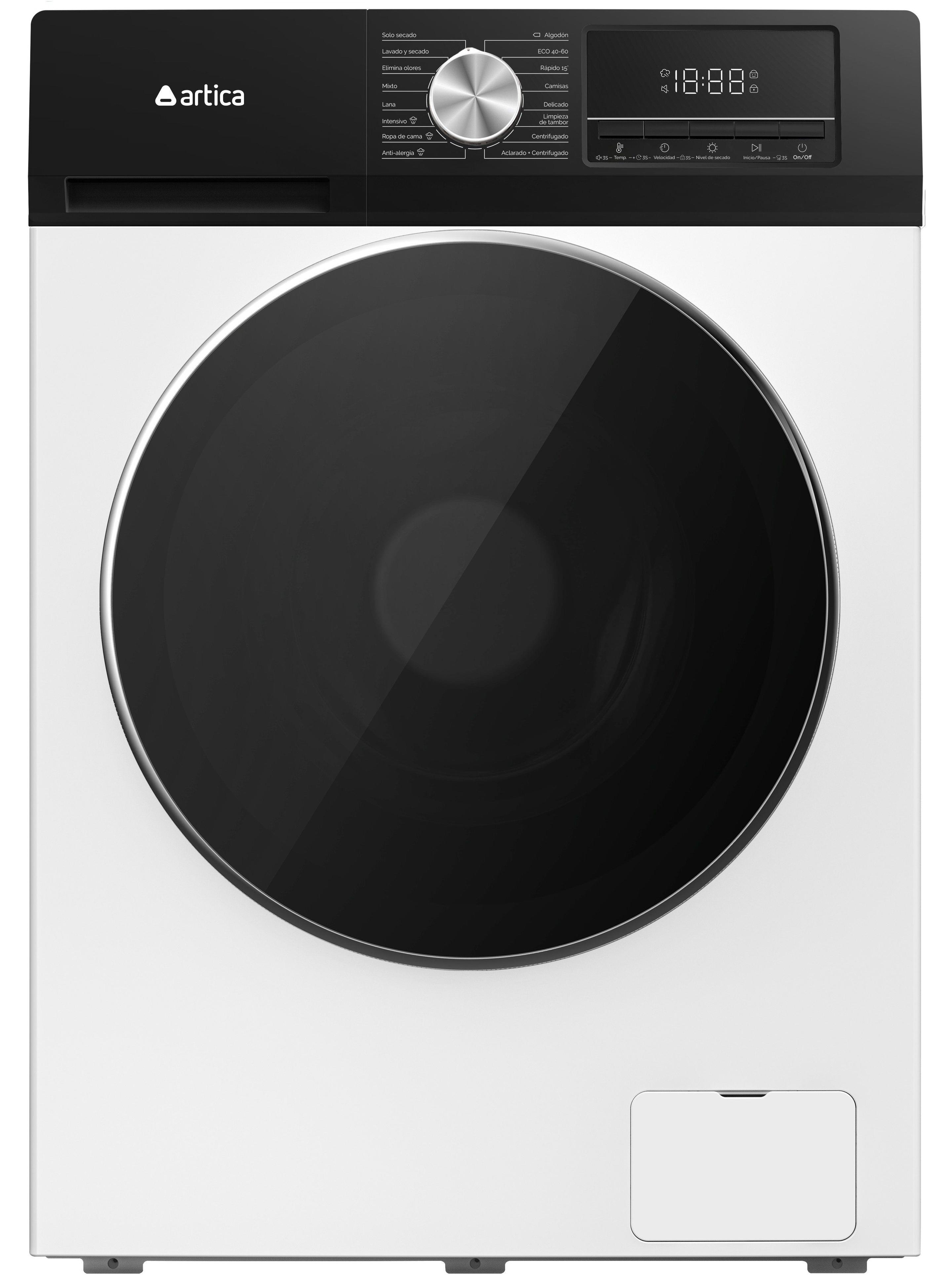 Máquina de Lavar e Secar ARTICA AQUADRYPLUS107B (10 kg - 7 kg - 1400 RPM - Branco)