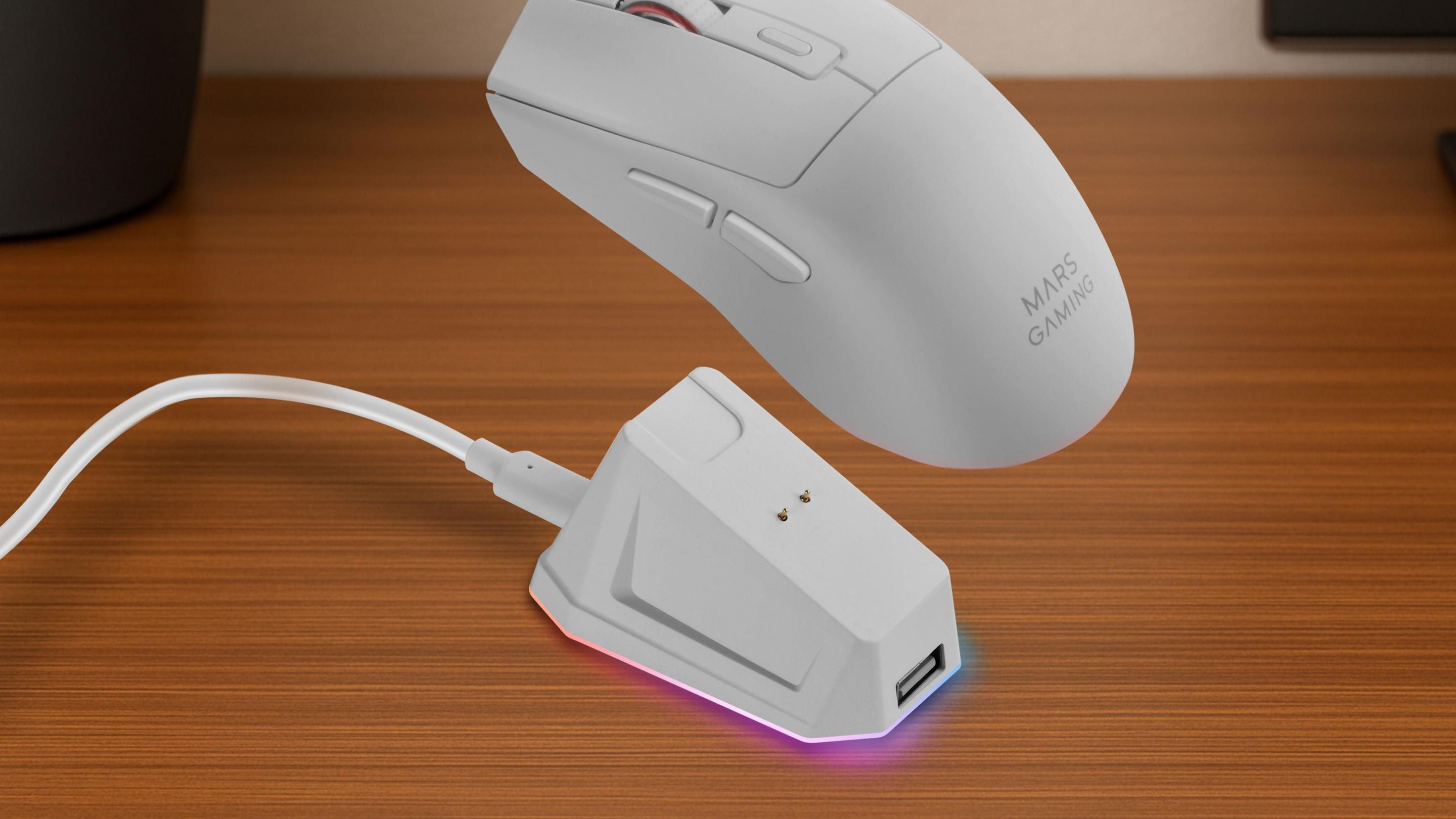 Rato Gaming MARS GAMING MMT3W (Mão direita - 14400 DPI - Ótico - Branco), miniatura 4