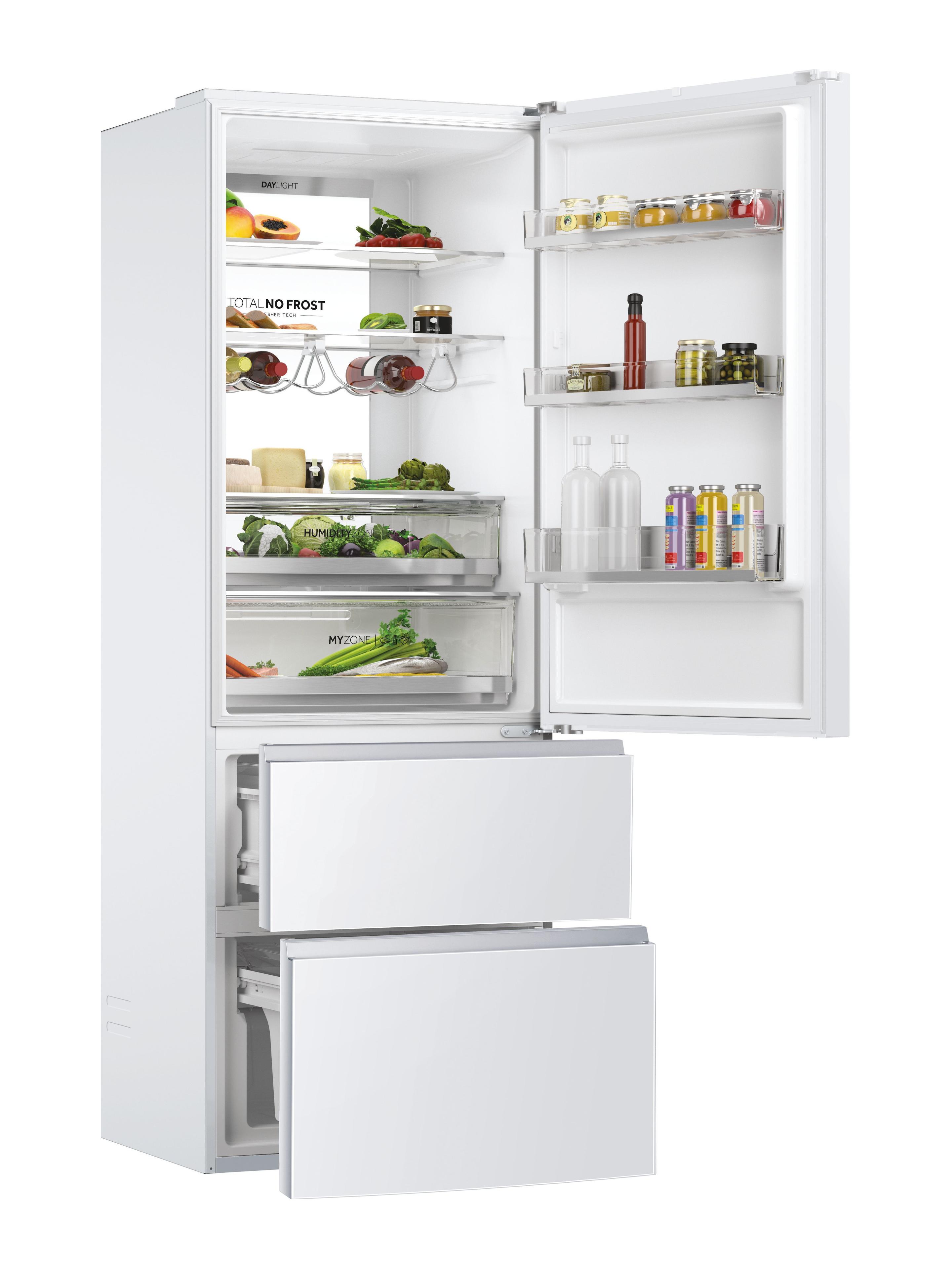 Frigorífico Combinado Independente HAIER HTW7720DNGW (483 l - 200,6x70x67,5 cm - 70 cm - Branco) — miniatura 4
